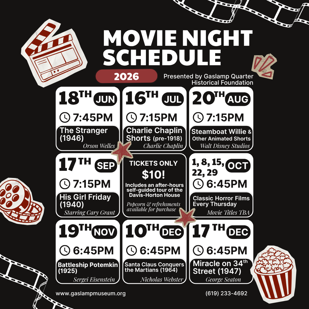 Monthly Movie Nights at the Museum