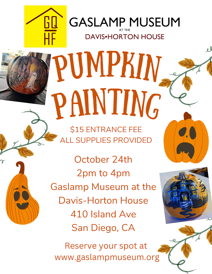 Pumpkin Painting at the Gaslamp Museum