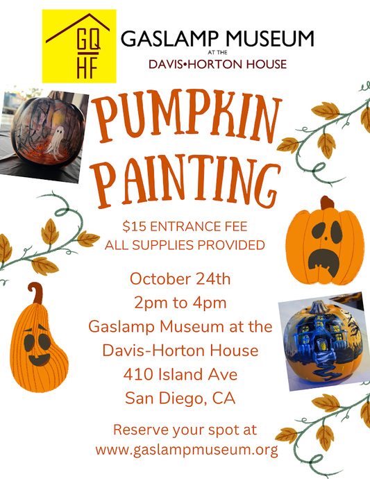 Pumpkin Painting at the Gaslamp Museum