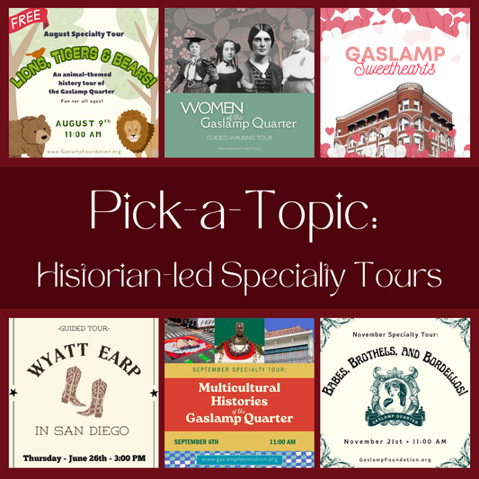 Pick-a-Topic: Historian-led Specialty Tours