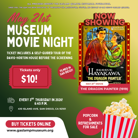 Monthly Movie Nights at the Museum | May 21st | The Dragon Painter (1919)